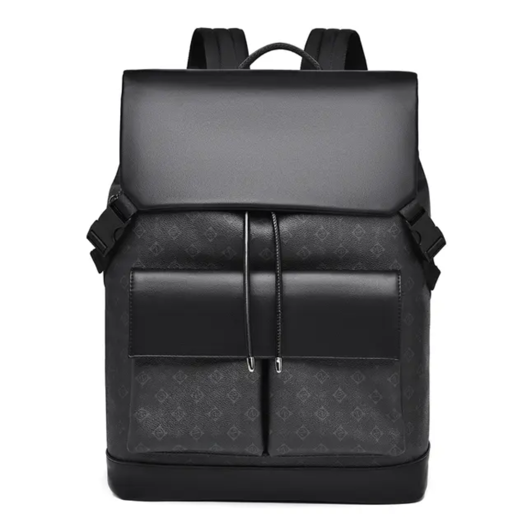 Sac Vintage en Cuir Noir - Bandoulière Réglable